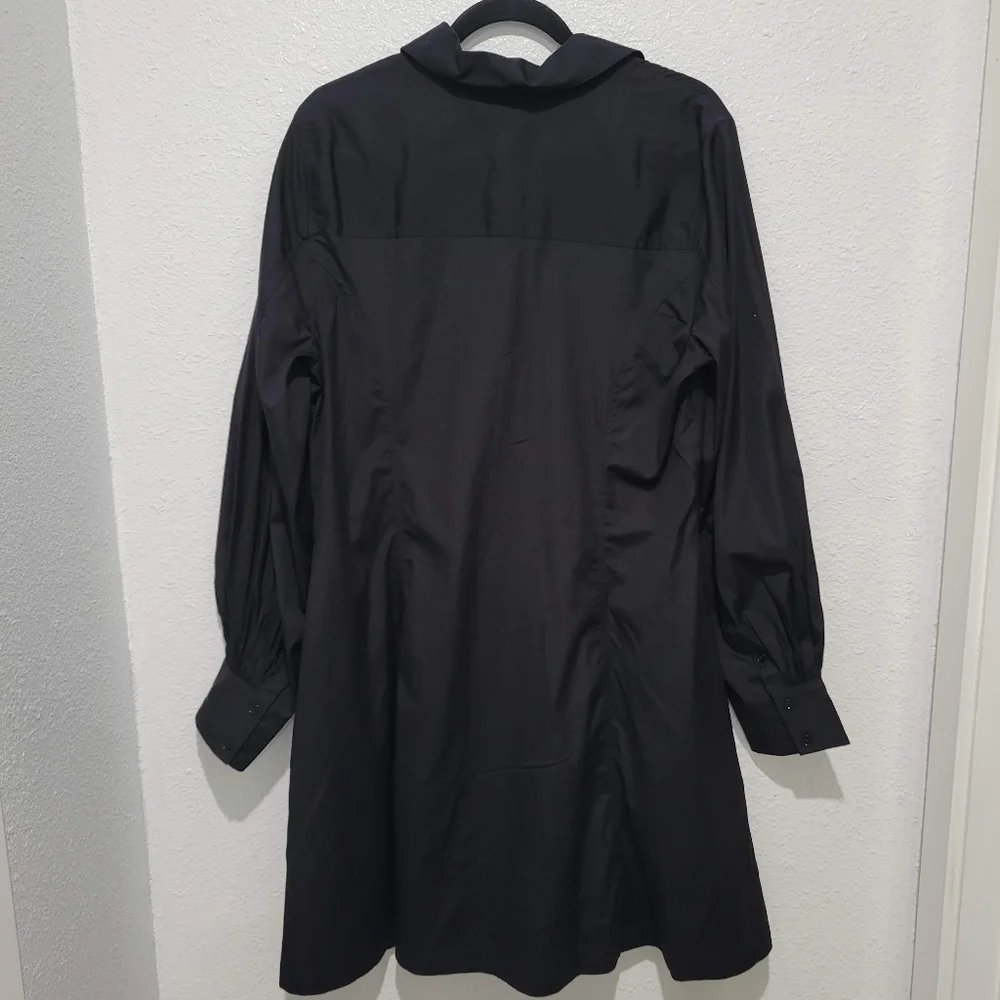 Madewell Long Sleeve Mini Shirtdress Poplin MV025 NWT Size 16 - Picture 5 of 8
